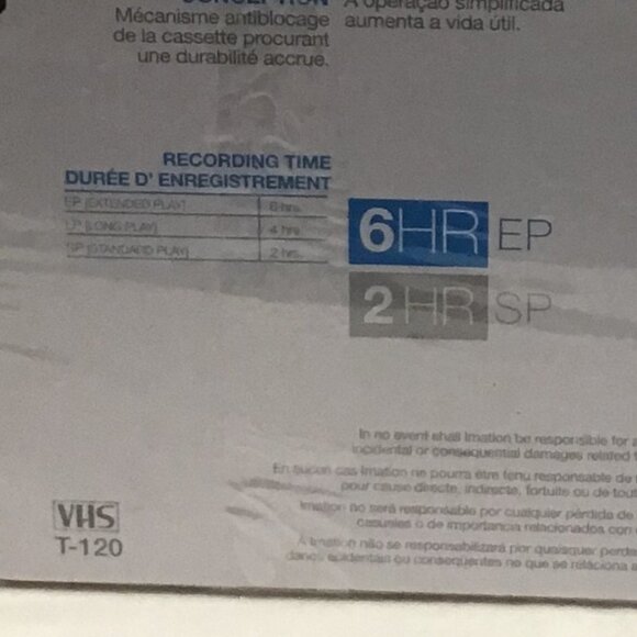 Memorex VHS Blank Video Tapes Sealed 5 Pack - Picture 3 of 5